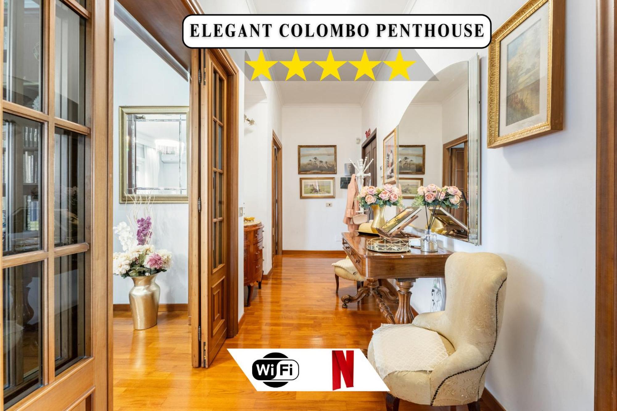 Hotel Colombo Penthouse Wi Fi Netflix Ac Řím Exteriér fotografie